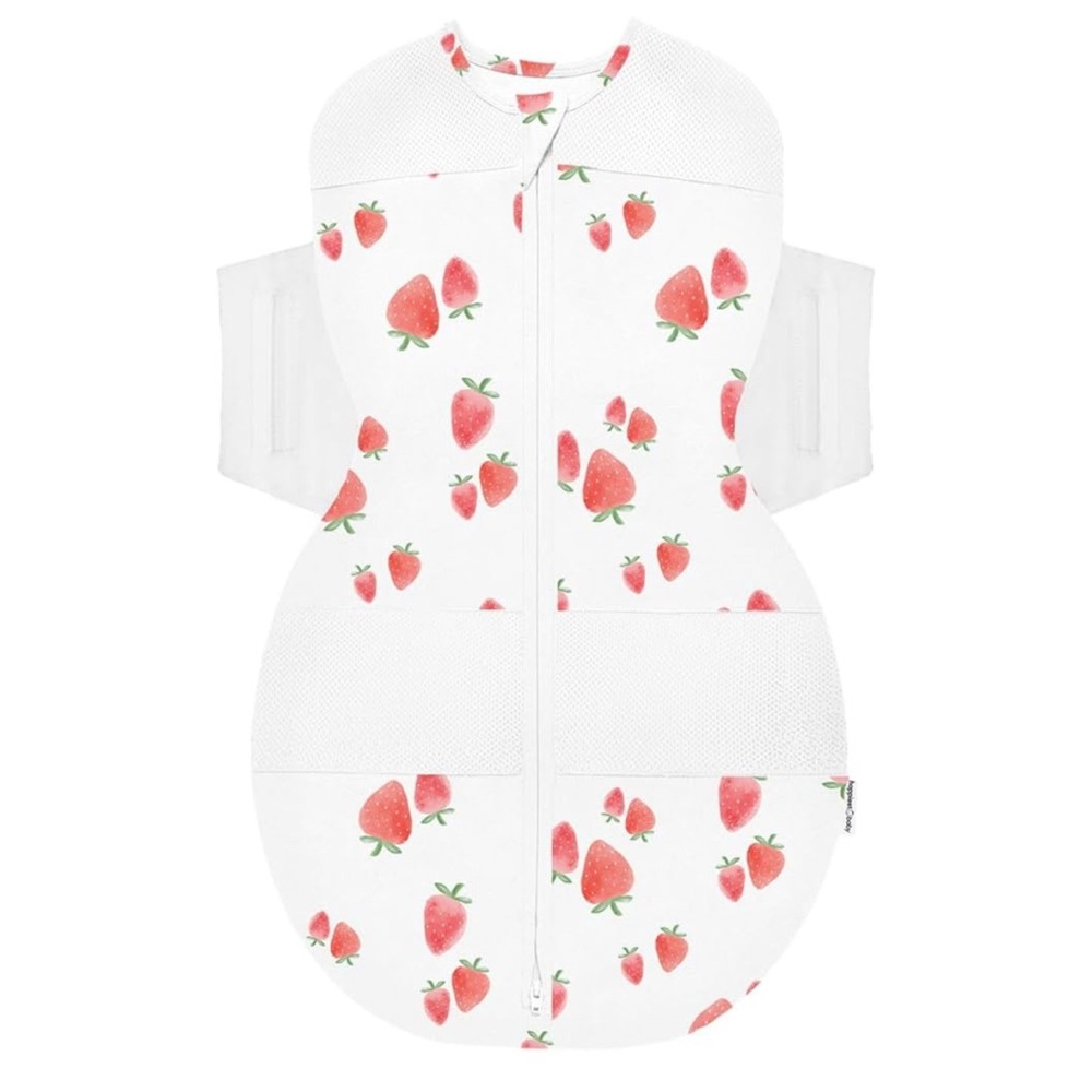 Happiest Baby SNOO SACK SLEEP Ivory Strawberry Size XL 26-33lbs
